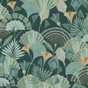 Papier peint vinyle sur intissé Karnak vert