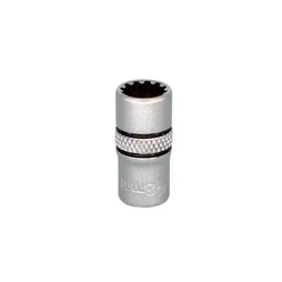 Douille 12 pans 1/4 en chrome vanadium DEXTER PRO, diam. 8 mm