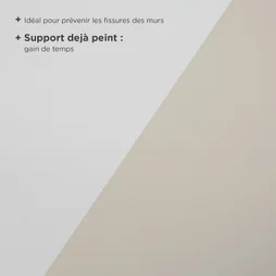 Toile de verre à peindre 190 g/m² Voile prépeint, prépeint, l.1 x L.25 m