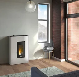 Poêle à granulés FREEPOINT Atrium 5 airtight blanc 5.2 kW
