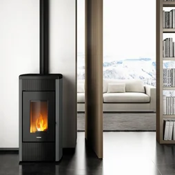 Poêle à granulés FREEPOINT Duke airtight wi-fi gris 14 kW