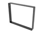Equerre Style industriel acier mat noir, Hauteur 21.1 x Profondeur 26 cm