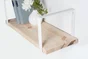 Equerre Style industriel acier mat blanc, H.21 x P.21 cm REI