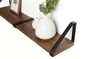 Equerre Style industriel acier mat noir, Hauteur 26.1 x Profondeur 21 cm