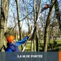 Elagueuse sur perche sur batterie WG349.9, WORX, 20 V guide de 20 cm