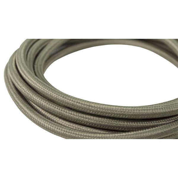 Câble tissu rond, kaki, TIBELEC, 2 x 75 mm²  3 m