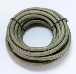 Câble tissu rond, kaki, TIBELEC, 2 x 75 mm²  3 m