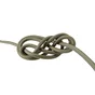Câble tissu rond, kaki, TIBELEC, 2 x 75 mm²  3 m