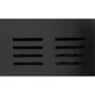 Pot range-couverts acier noir L.15.8 x H.13 cm