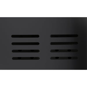 Pot range-couverts acier noir L.15.8 x H.13 cm