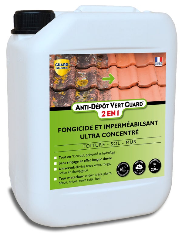 Traitement Anti dépôt vert 2 en 1 GUARD INDUSTRIE, 5 L ultra concentré