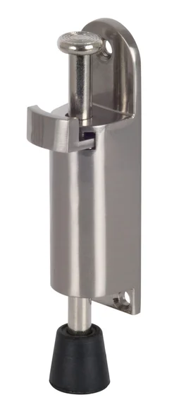 Arrêt de porte à visser FIX-O-MOLL métal satiné L.2.8 x H.12.2 x l.3.4 cm