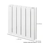 Radiateur électrique connecté à inertie fluide 1000W ACOVA Alcantara horizontal