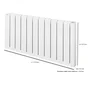 Radiateur électrique connecté inertie fluide 2000W ACOVA Alcantara horizontal