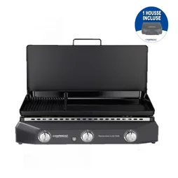 Plancha au gaz CAMPINGAZ Sorio 3 LXD TWIN avec housse, noir