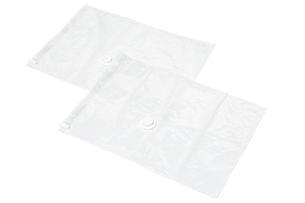 Lot de 2 Housse sous vide SPACEO transparent H.60 x l.45 x P.0 cm