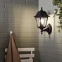 Applique extérieur Sima, E27, IP44, montante-descendante, noir, INSPIRE