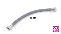 Flexible d'alimentation 15 cm femelle / femelle 15 x 21 polyéthylène ondulé 20 ans