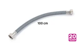Flexible d'alimentation 100 cm femelle / femelle 12 x 17 polyéthylène ondulé 20 ans