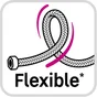 Flexible d'alimentation 100 cm femelle/femelle 15x21 polyéthylène ondulé 20 ans