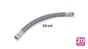 Flexible d'alimentation 50 cm mâle / femelle 15 x 21 polyéthylène ondulé 20 ans
