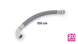 Flexible d'alimentation 100 cm mâle / femelle 20 x 27 polyéthylène ondulé 20 ans