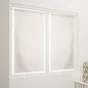 Paire de vitrages tamisant Lazaro ecru et dore l. 45 x H. 120 cm