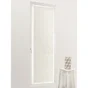 Vitrage transparent Tamara blanc et dore l. 80 x H. 160 cm