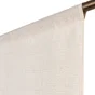 Paire de vitrages tamisant Lazaro ecru et dore l. 60 x H. 120 cm