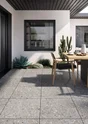 Lot de 2 dalles CEPO DI GRES fin, SIENA, gris, L.60 x l.60 cm x Ep.20 mm
