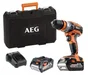 Perceuse visseuse a percussion sans fil AEG BSB18C2X-402C,18 V, 2 batteries 4 ah