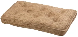 Coussin palette en jute - 60 x 120 x 10 cm - Beige