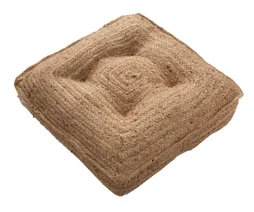 Coussin de sol jute, naturel 60x60 cm