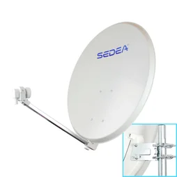 Parabole acier électrozingué Quick 85cm+Lnb, SEDEA