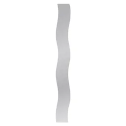Miroir bords polis vague 160x20 cm