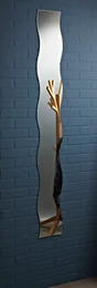 Miroir bords polis vague 160x20 cm