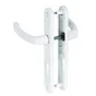 2 poignees de porte Baltic/beverly trou de cylindre ALPERTEC, aluminium entraxe 195 mm