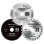 Lot de 3 lames de scie circulaire multimatériaux, DEXTER
