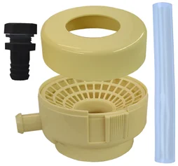 Kit raccord pour chéneau, diam.70,80 et 100, beige