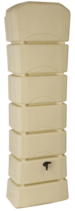 Récupérateur d'eau latitude aérien rectangulaire mural, 300 litres, beige