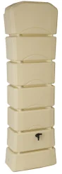 Récupérateur d'eau latitude aérien rectangulaire mural, 300 litres, beige