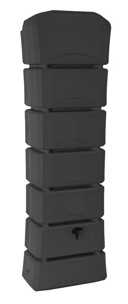 Récupérateur d'eau latitude aérien rectangulaire mural, 300 litres, anthracite