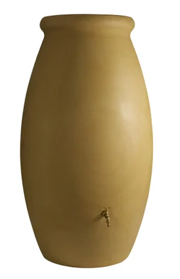 Récupérateur d'eau aérien amphore, 1000 litres, beige