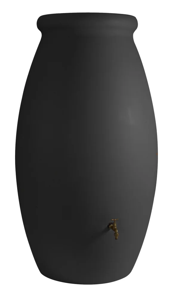 Récupérateur d'eau aérien amphore, 1000 litres, anthracite