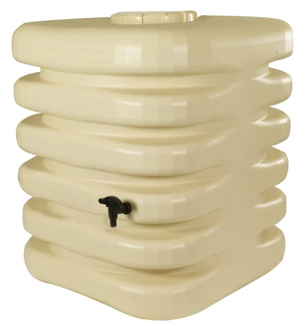 Récupérateur d'eau aérien carré, 1000 litres, beige