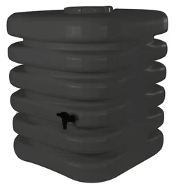 Récupérateur d'eau aérien carré, 1000 litres, anthracite