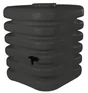 Récupérateur d'eau aérien carré, 1000 litres, anthracite