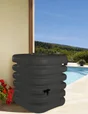 Récupérateur d'eau aérien carré, 1000 litres, anthracite