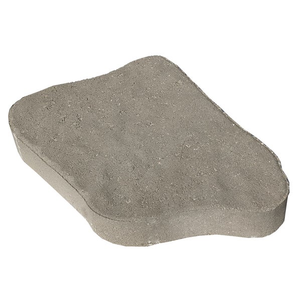 Pas japonais en beton LUDIK, gris clair, L.34 x l.25 x Ep.4.5 cm