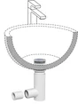 Siphon salle de bain EASY CLEAN avec bonde clic-clac